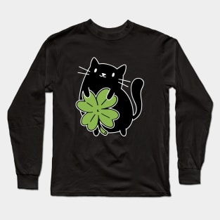 Lucky Black Cat Long Sleeve T-Shirt